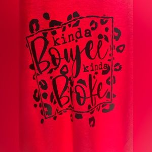 Women’s kinda boyjee kinda broke with a few leopard prints around it